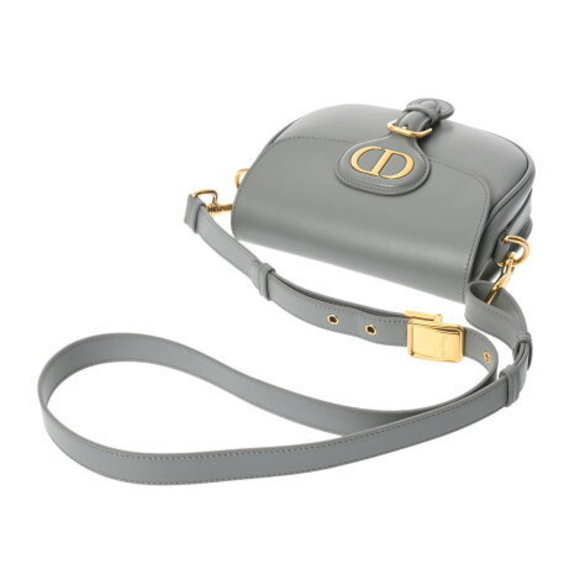 CHRISTIAN DIOR Bobby Small Bag Grey Calf Shoulder - Picture 3 of 12